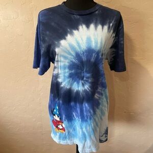 Vans x Disney Mickey Mouse blue tie dye shirt
